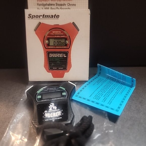 Motorola Discrete Hamilton Hallmark Sportmate Chronograph Timer New in Box - Picture 1 of 5